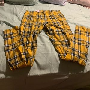Plaid leggings